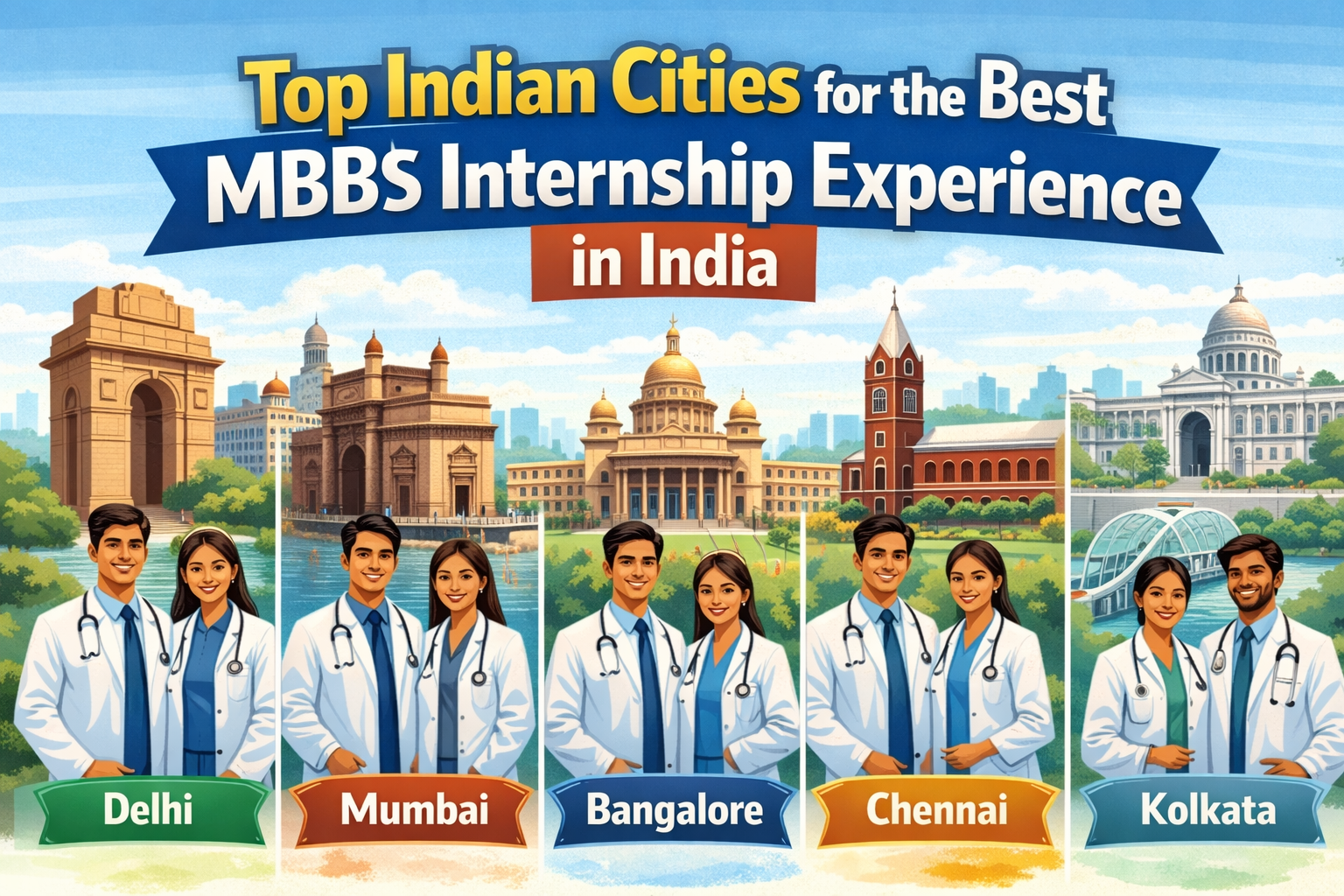 Top Indian Cities for the Best MBBS Internship Experience in India